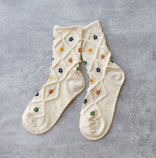 Tiepology Ann Cottage Floral Casual Socks