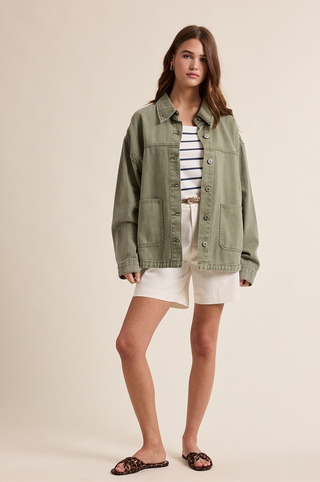Wishlist Denim Button Up Jacket
