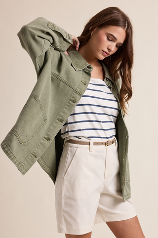 Wishlist Denim Button Up Jacket