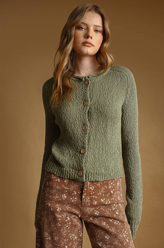 Miou Muse Knit Cotton Cardigan