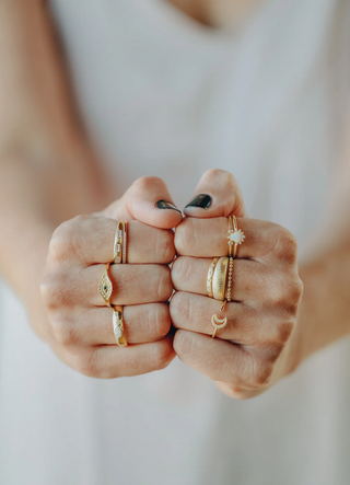JaxKelly Opal Burst Ring