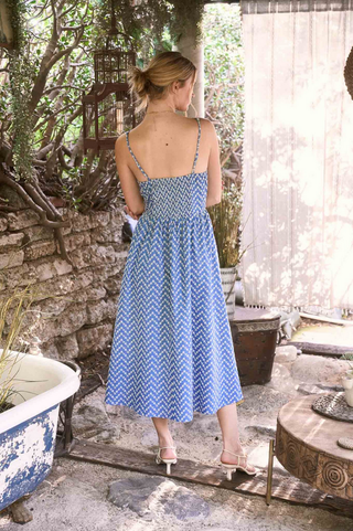 Blu Pepper Embroidered Eyelet Dress
